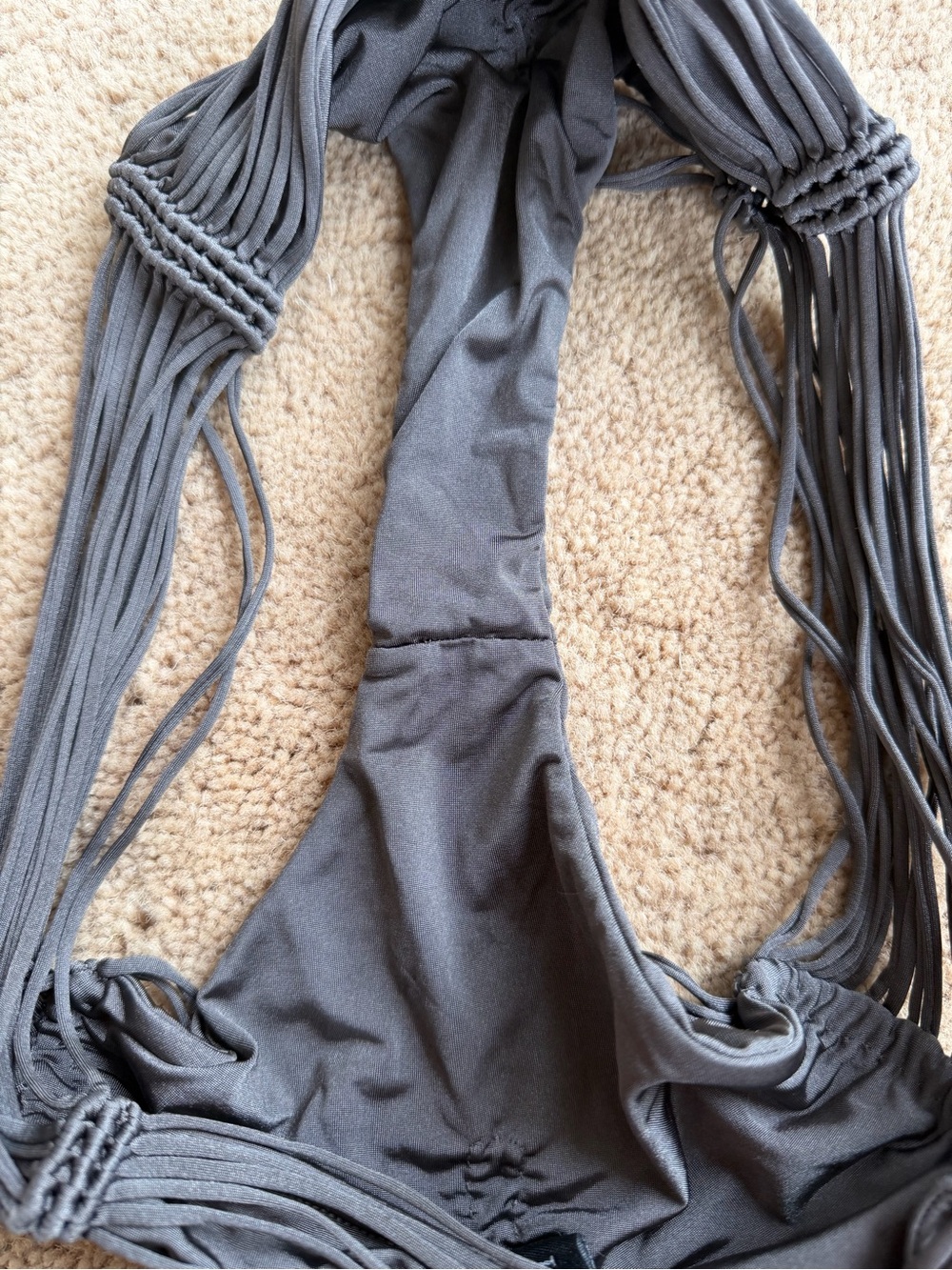 Indah Charcoal Fringe Bandeau Bikini - Picture 4 of 5